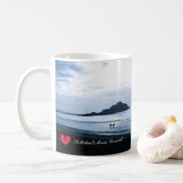 Anpassningsbar Heart St Michaels Mount Cornwall + Kaffemugg