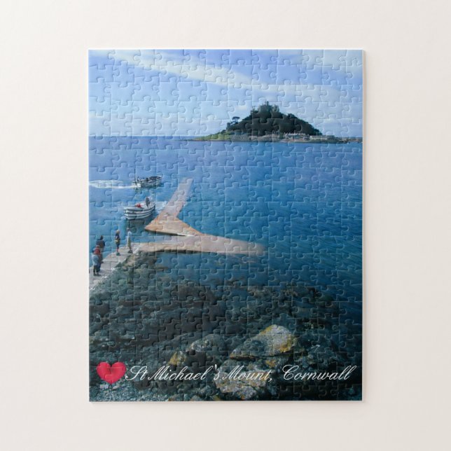 Anpassningsbar Heart St Michaels Mount Cornwall me Pussel (Vertikal)