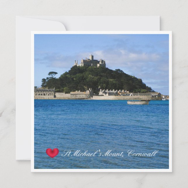 Anpassningsbar Heart St Michaels Mount Cornwall Ph (Framsida)