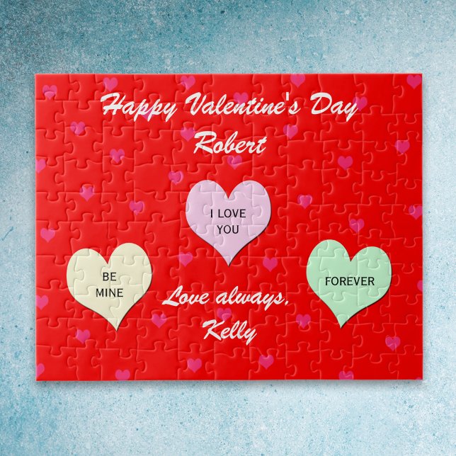 Anpassningsbar Heart Valentine Jigszle Puzzle Gift Pussel (Skapare uppladdad)