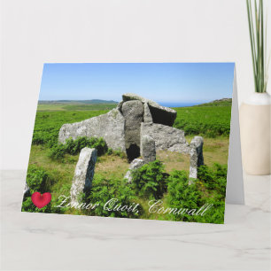 Anpassningsbar Heart Zennor Quoit Megalith Photo C Kort