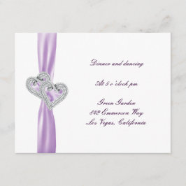 Anpassningsbar Hearts Lavender-rabattkort Tilläggskort