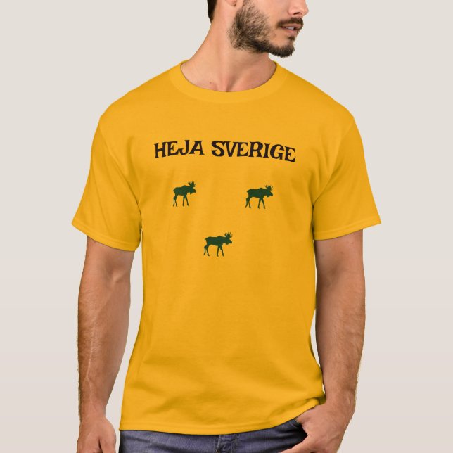 Anpassningsbar Heja Sveriga t-shirt (Framsida)