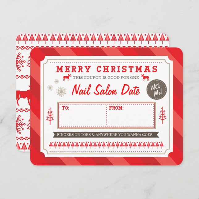 Anpassningsbar Helgdag Gift Coupon av Origami Prin Inbjudningar (Fram/baksida)