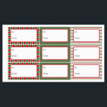 Anpassningsbar Helgdag Gift-etiketter Klistermärke<br><div class="desc">Anpassningsbar Helgdag Mönster etiketter</div>
