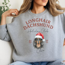 Anpassningsbar Helgdag Klubb Långhårig Dachshund