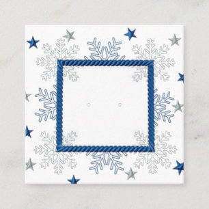Anpassningsbar Helgdag Snowflake Ram Small Earring Tidsbeställning Kort