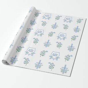 Anpassningsbar Heliga Baptism Första kommunens Blo Presentpapper