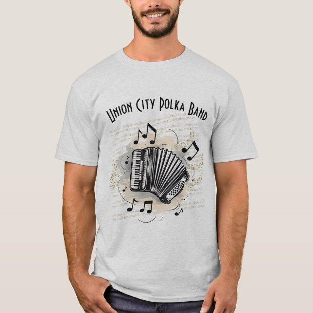 Anpassningsbar herr T-shirt för dragspelare (Framsida)