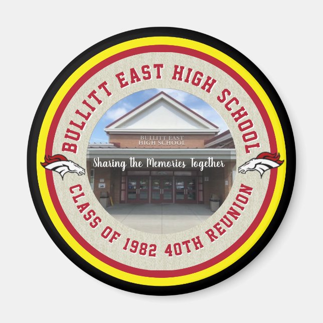 Anpassningsbar High School Reunion Ideas Magnet (Framsidan)