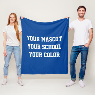 Anpassningsbar High School Spirt Flagga Fleecefilt