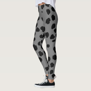 Anpassningsbar High Waist Leopard Print Leggings W