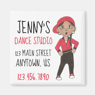 Anpassningsbar Hip hop Dance Studio School Hiphop Magnet