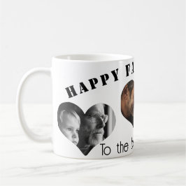 Anpassningsbar Hjärtformad fotogåva till Fars dag Kaffemugg