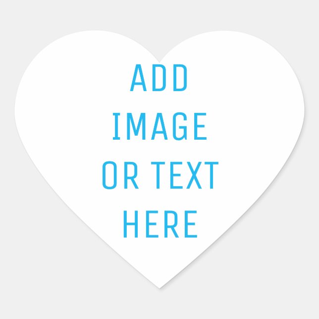 Anpassningsbar Hjärtformat Klistermärke (Framsida)