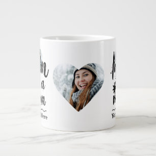 Anpassningsbar hjärtfoto mamma i en miljon typogra jumbo mugg