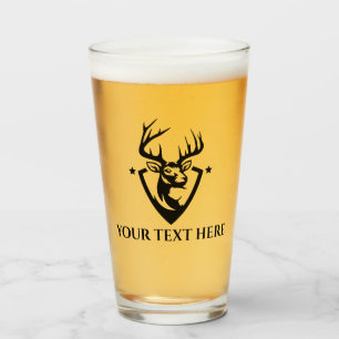 Anpassningsbar Hjort Hunting Beer Glass Tumblr Glaskopp