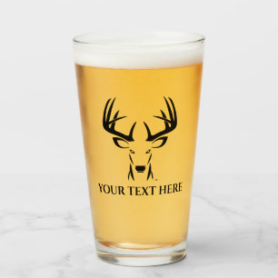 Anpassningsbar Hjort Hunting Beer Glass Tumblr Glaskopp