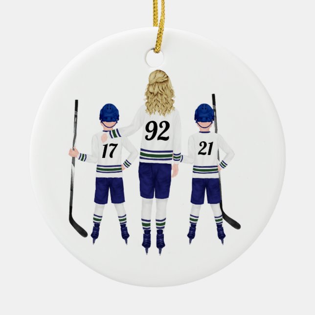 Anpassningsbar Hockey Ornament (Framsidan)