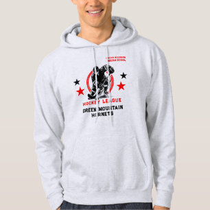 Anpassningsbar Hockey School Klubb League Namn Num Hoodie