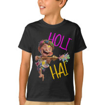 Anpassningsbar "Holi Hai" Livlig t-shirt för pojka