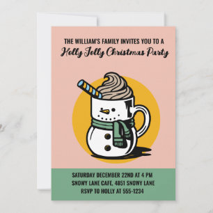 Anpassningsbar Holly Jolly jul Party Inbjudningar