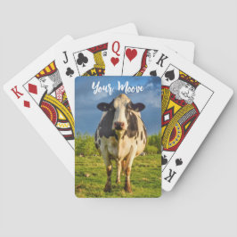 Anpassningsbar Holstein Cow Your Moove Casinokort