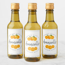 Anpassningsbar Homemade Arancello Label Vinetikett