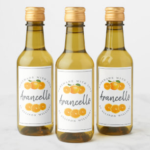 Anpassningsbar Homemade Arancello Label Vinetikett