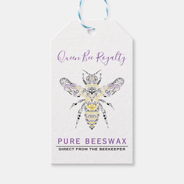 Anpassningsbar Homemade Beeswax-etiketter Presentetikett (Framsidan)