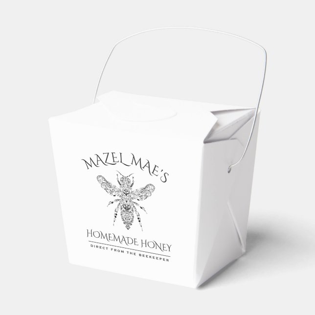 Anpassningsbar Homemade Honung Presentaskar (Framsidan Sidan)