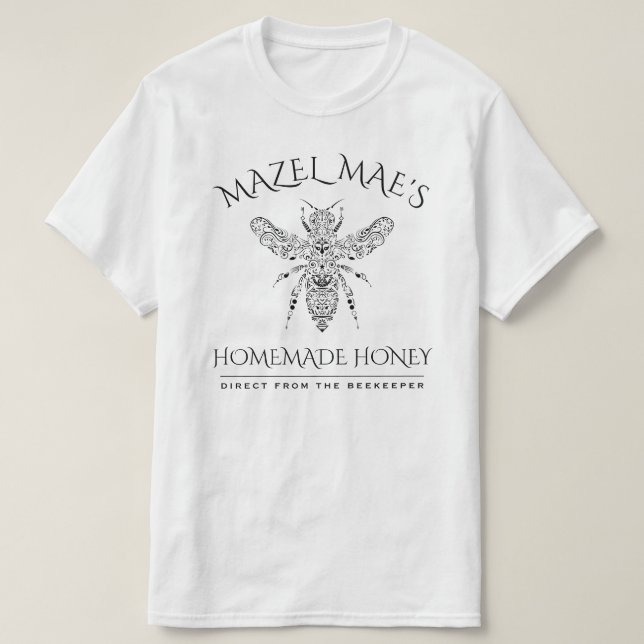 Anpassningsbar Homemade Honung T Shirt (Design framsida)