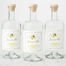 Anpassningsbar Homemade Limoncello-etikett Spritflaskor Etikett