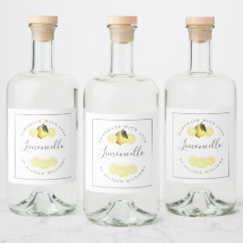 Anpassningsbar Homemade Limoncello-etikett Spritflaskor Etikett