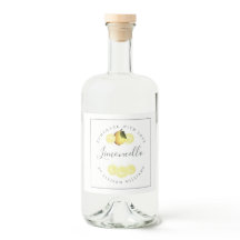 Anpassningsbar Homemade Limoncello-etikett