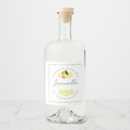Anpassningsbar Homemade Limoncello-etikett Spritflaskor Etikett