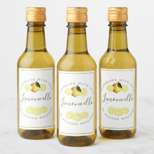Anpassningsbar Homemade Limoncello-etikett Vinetikett