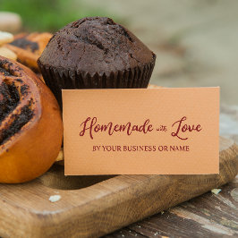 Anpassningsbar Homemade med Kärlek Typografi-citat Stämpel