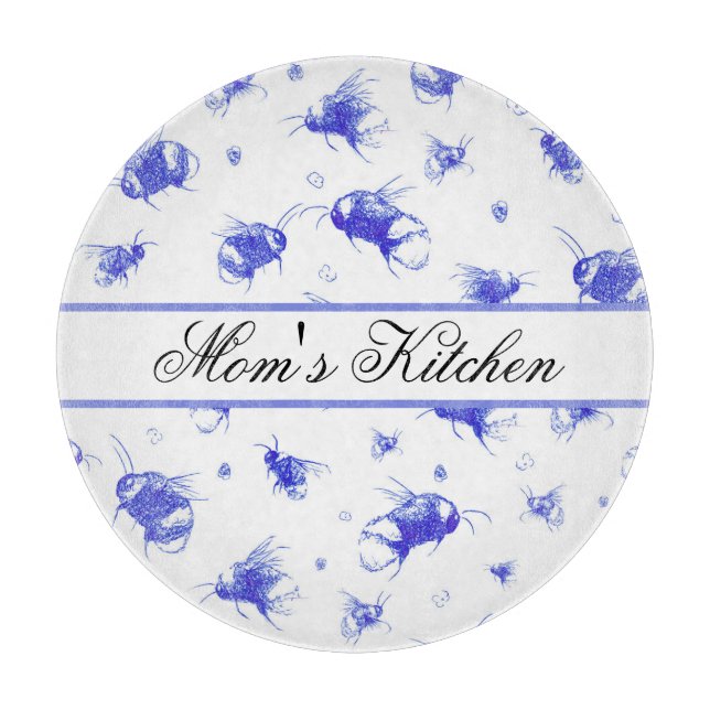 Anpassningsbar Honungsbin Chopping Board Kitchen G (Framsidan)