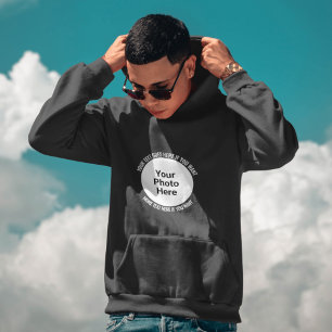 Anpassningsbar Hoodie med Bild och text