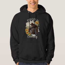 Anpassningsbar Horse Pet Photo Text Solrosdetaljer Hoodie