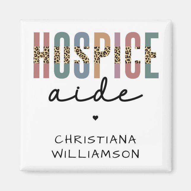 Anpassningsbar Hospice Aide Hospice Nursing Hospic Magnet (Framsidan)