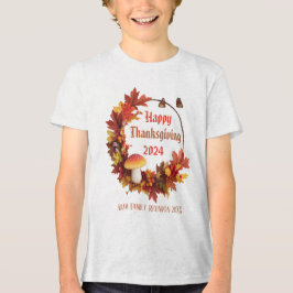 Anpassningsbar Höst löv Happy thanksgiving T Shirt