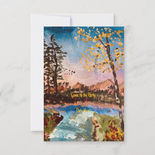 Anpassningsbar Höstfest inbjudan eller Spara datum (Framsida)