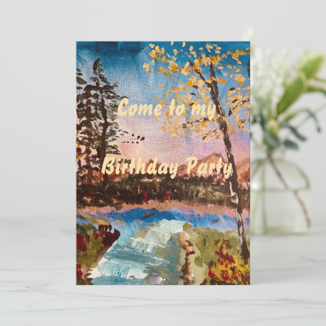 Anpassningsbar Höstfestinbjudan   Inbjudningar (Stående Fram)