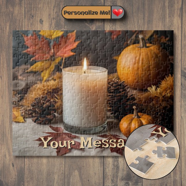 Anpassningsbar Hösttema- Pussel (Customizable Autumn-Themed Jigsaw Puzzle)