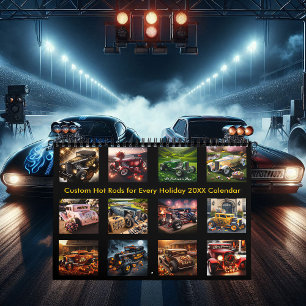 Anpassningsbar Hot rod för varje Helgdag 20XX Kalender