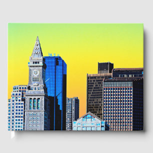 Anpassningsbar House Boston USA Poster Card Magnet Gästböcker