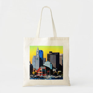 Anpassningsbar House Boston USA Poster Card Tygkasse