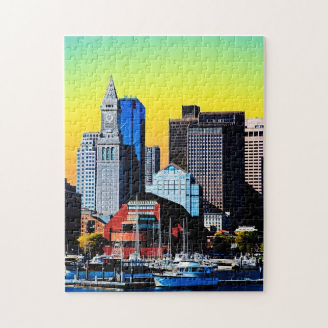Anpassningsbar House Boston USA Poster Pussel (Vertikal)